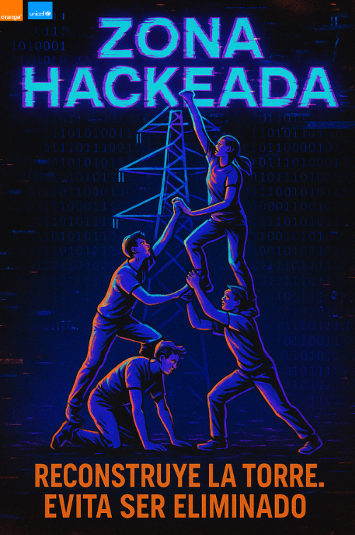 Cartel Zona Hackeada Dentsu